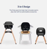 Lalo 3-in-1 High Chair Black