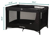 NEW Pamo Babe Portable Crib Baby Playpen with Mattress and Carry Bag in Black