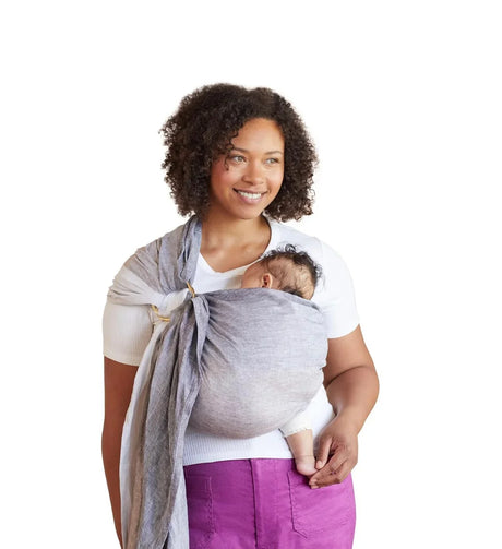 LÍLLÉbaby Ring Sling Baby Wrap Carrier, Grey 7-33lbs - Me n Mommy To Be
