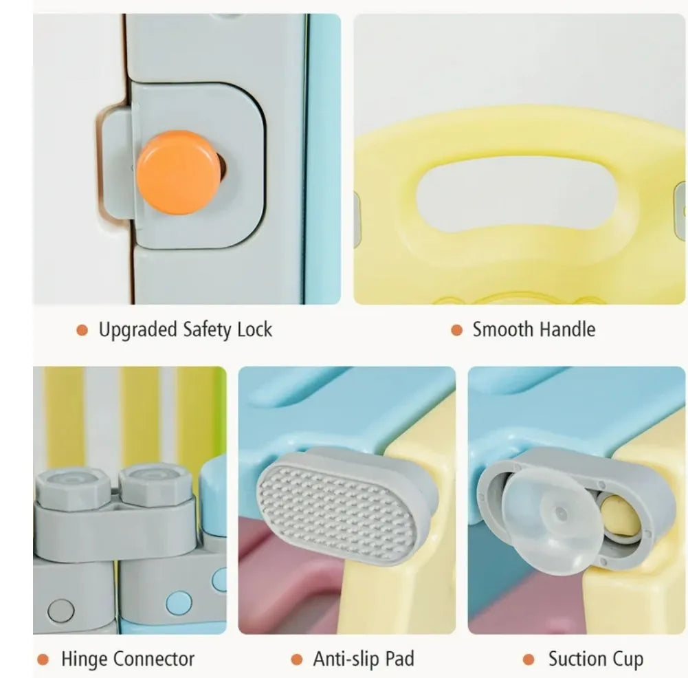 Costway 14 Panel Foldable Baby Playpen