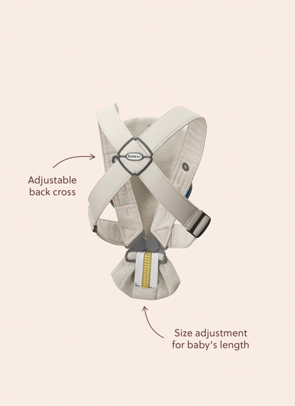 Baby Bjorn Baby Carrier Mini, Soft Jersey Dusty Pink 7-25lbs