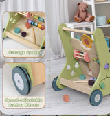 NEW Bautia Wooden Baby Walker Green