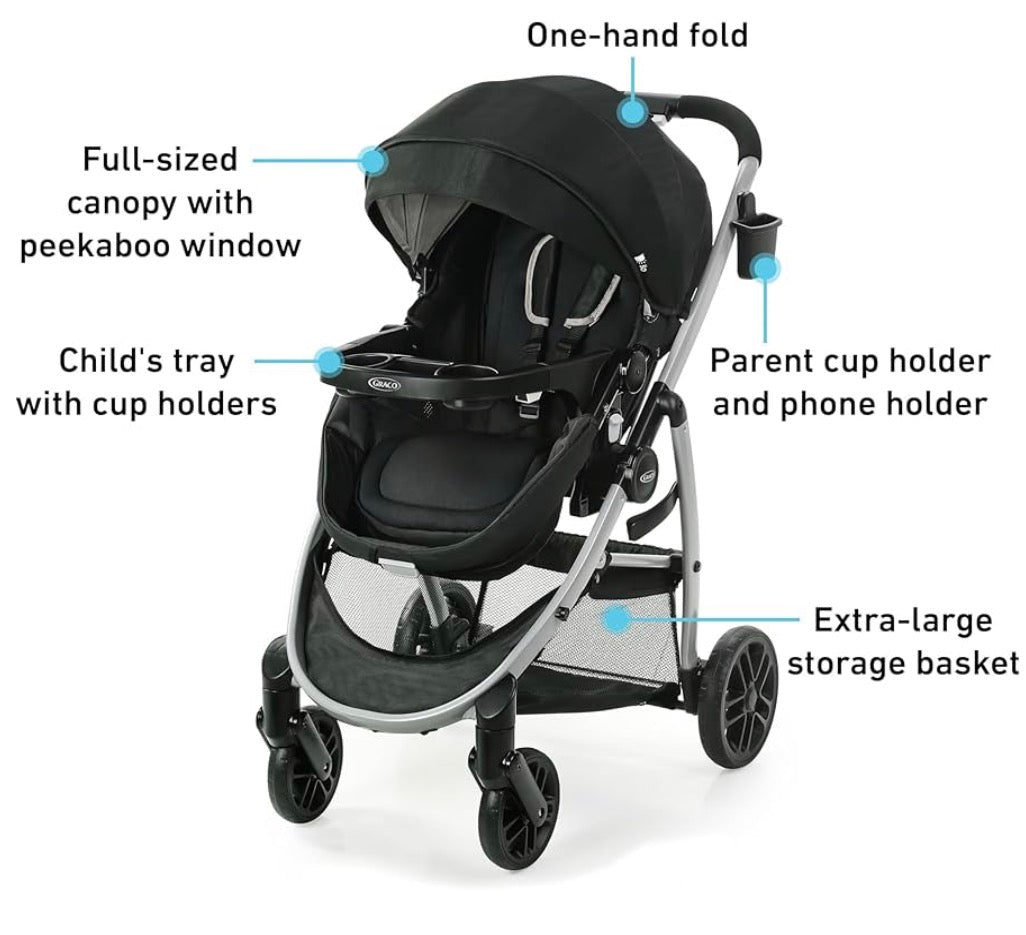 NEW Graco Modes Pramette 3-in-1 Stroller in Pierce