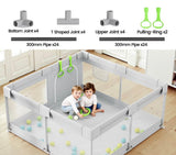 NEW Flying Fish Inc. Baby Playpen, Grey 47x47in