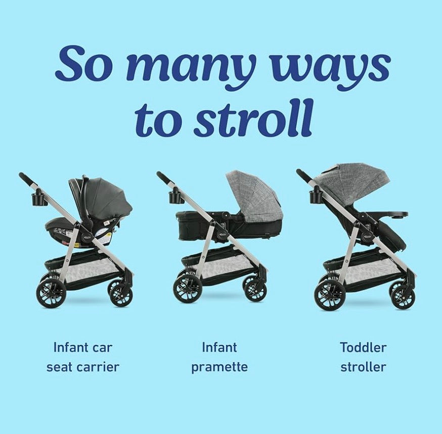 NEW Graco Modes Pramette 3-in-1 Stroller in Pierce