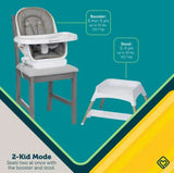 NEW Safety 1st Grow and Go Rotating High Chair in French Gray