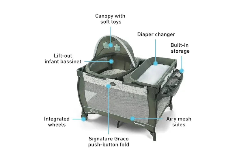 NEW Graco Pack 'n Play Travel Dome Playard in Oskar