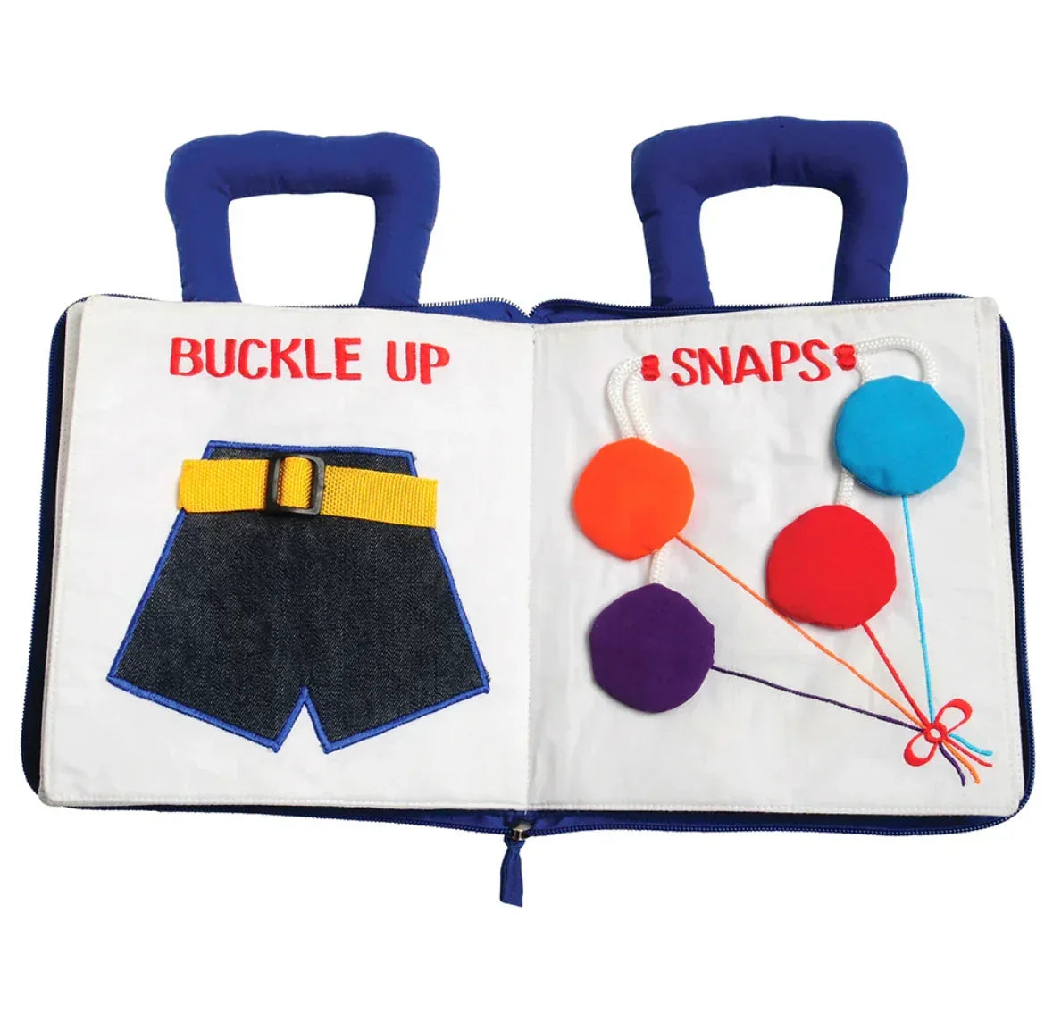 NEW Soft Skills My Quiet Book Sensory Activity Cloth Book Blue - Me n Mommy To Be