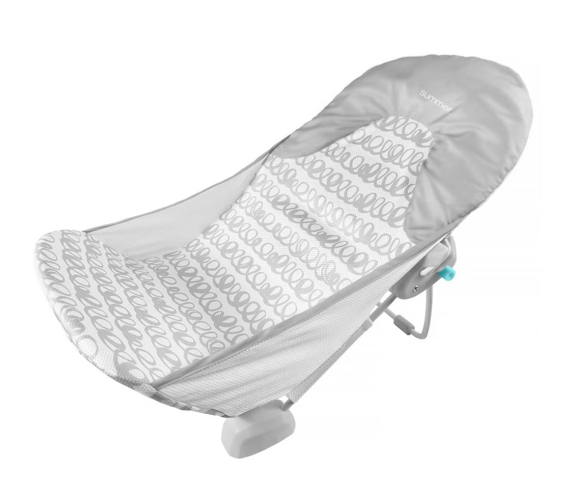 NEW Summer by Ingenuity Foldaway 2-Position Baby Bather, Gray