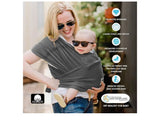 Baby K’tan Graphite Grey Baby Carrier sz XS