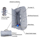 NEW IcoPuca 2-in-1 Shopping Cart Cover in Grey Chevron