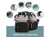 NEW ISMGN Diaper Bag Backpack with Changing Station, Grey
