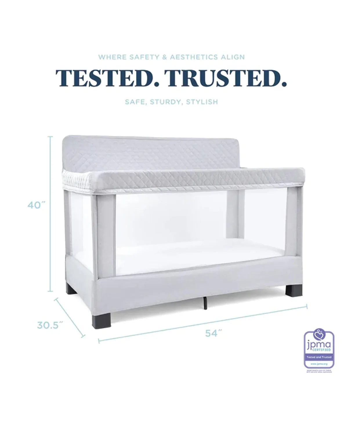 NEW Baby Delight Lunaire Full Size Crib in Grey - Me n Mommy To Be