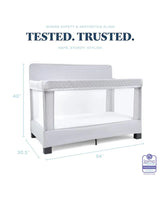 NEW Baby Delight Lunaire Full Size Crib in Grey - Me n Mommy To Be