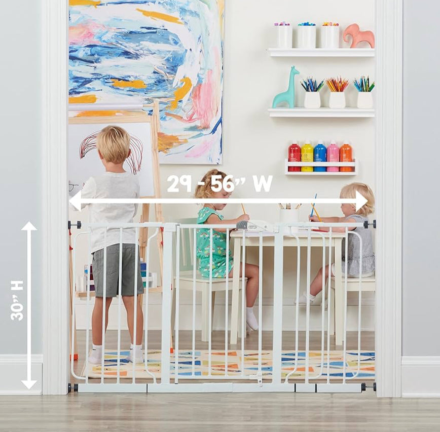 Regalo WideSpan Extra Wide Baby Safety Gate, White