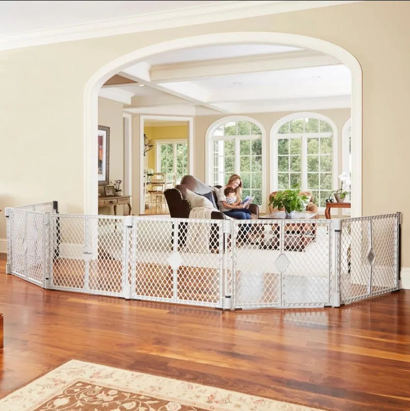 North States Superyard Duo Extra-Wide Gate and Playard