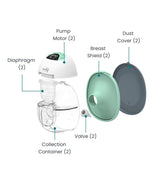 NEW Motif Aura Glow Wearable Breast Pumps - 2 pumps
