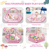 NEW Jyusmile Baby Gym Play Mat, Pink