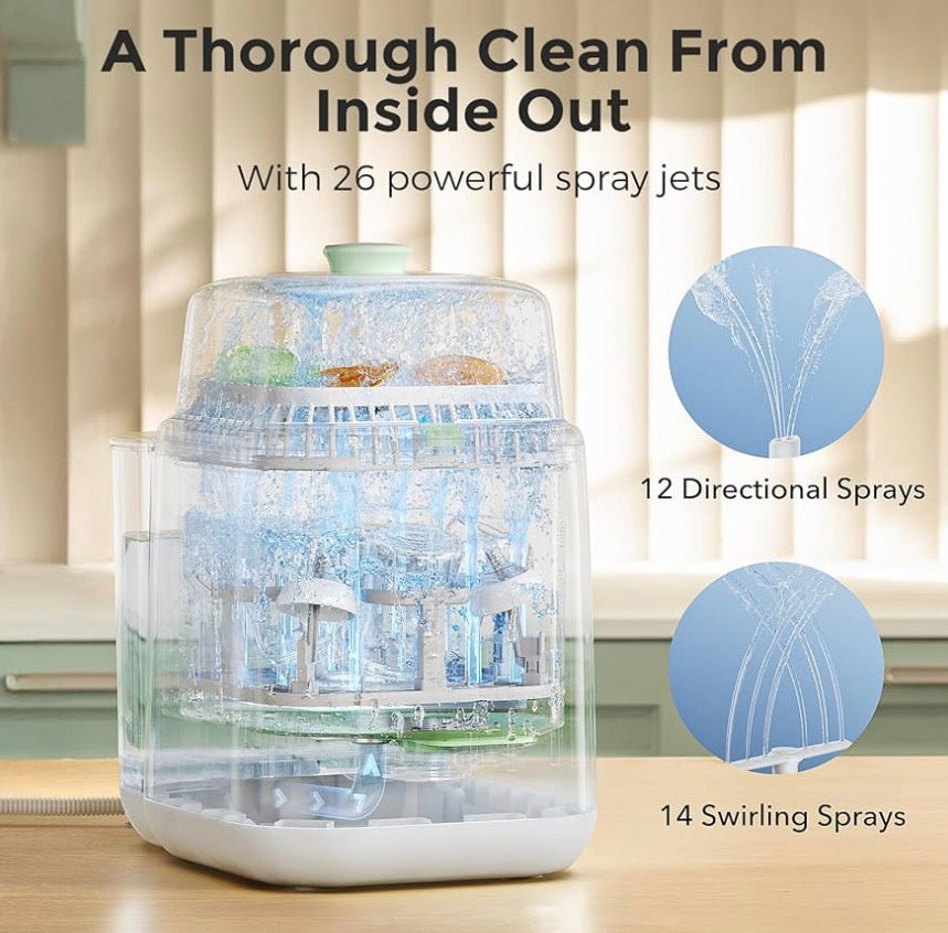 NEW Momcozy KleanPal Pro Baby Bottle Washer, Sterilizer & Dryer