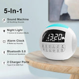 NEW RoCam 5-in-1 White Noise Sound Machine + Bluetooth + Night Light