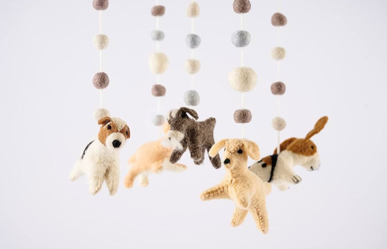 Mud Pie Baby Nursery Puppy Mobile
