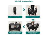 NEW Pamo Babe Portable Crib Baby Playpen with Mattress and Carry Bag in Black