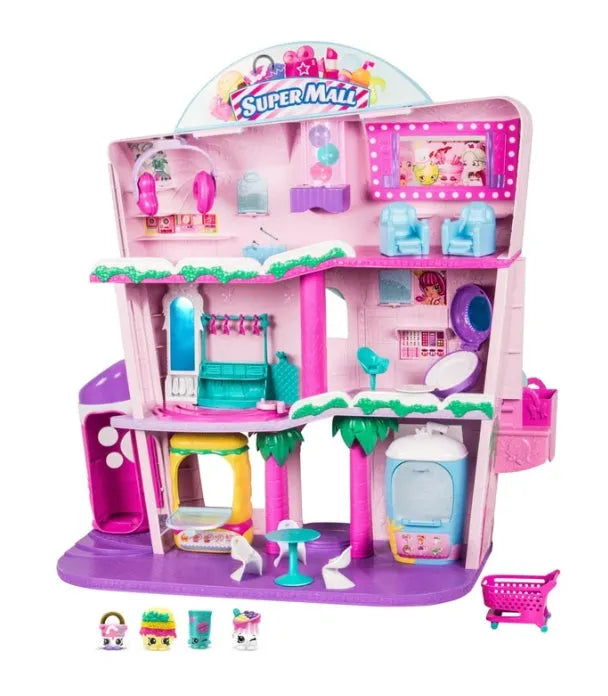 NEW Shopkins Super Mall Play Set, Pink Ages 5+