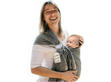 Hip Baby Wrap Ring Sling Baby Carrier in Grey 8-35lbs