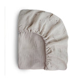 NEW Mushie Extra Soft Muslin Crib Sheet in Falling Stars