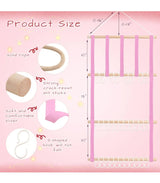 NEW Hair Accessories Organizer Storage Wall Hanging Decor Pink