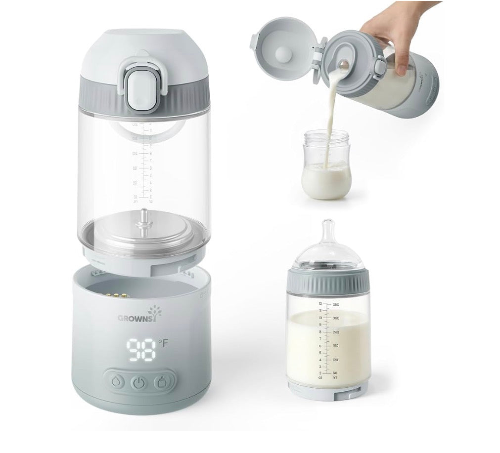 NEW Grownsy Detachable All-in-One Portable Bottle Warmer