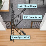 NEW InnoTruth 36" Tall Baby Safety Gate, Black 29-39.6”