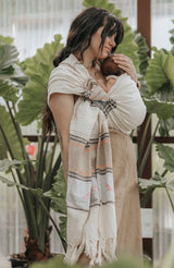 Beachwood Baby Ring Sling Aztec Handwoven 8-35lbs