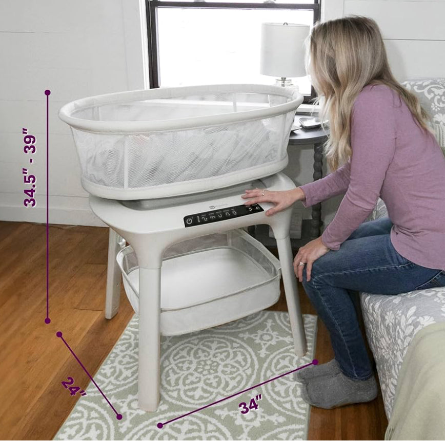 4moms mamaRoo Sleep Bassinet w/ Storage Basket