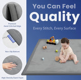 NEW Extra Large 79"x158" Baby Activity Play Mat in Dark Grey