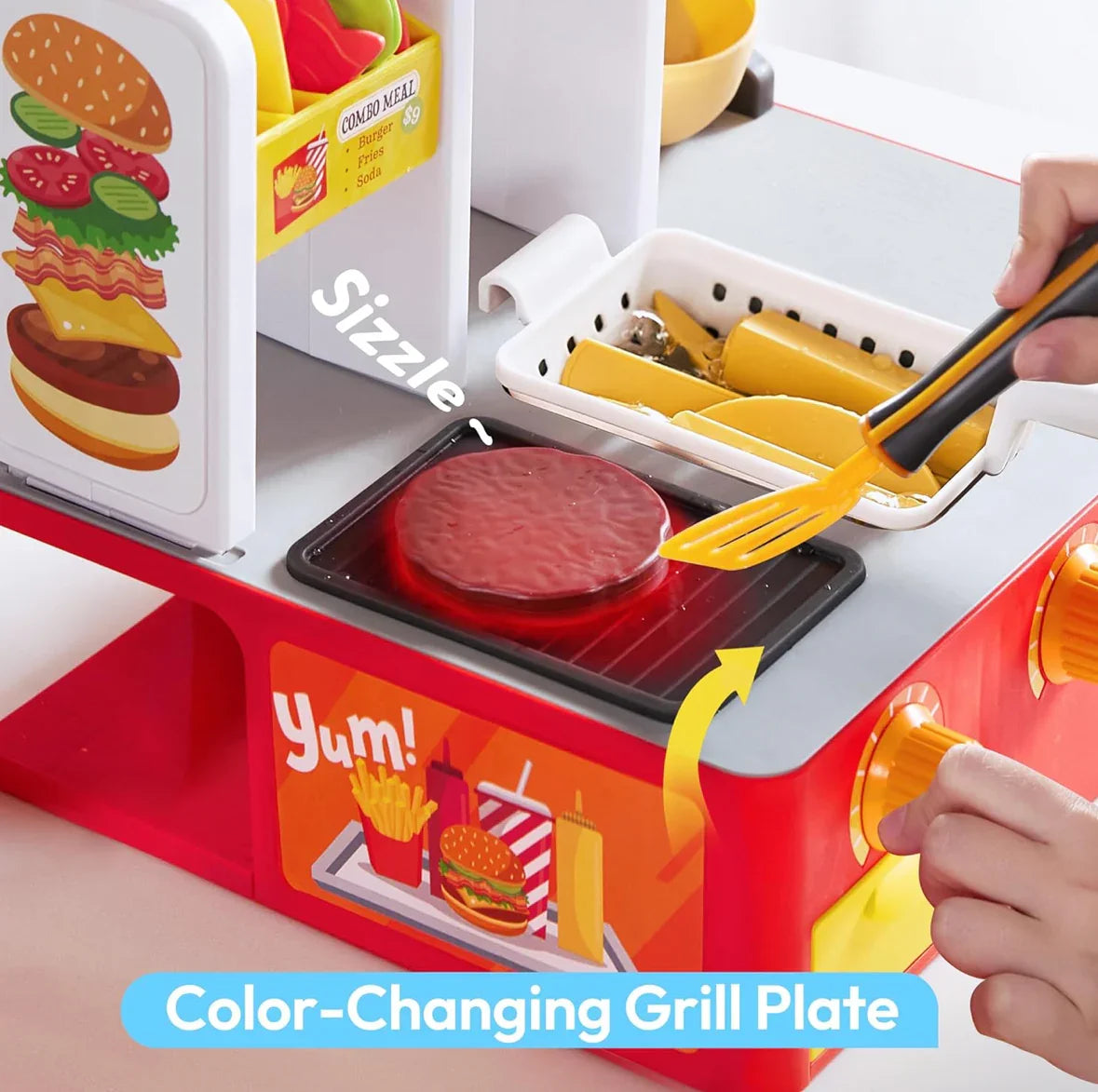 NEW Lalalark Chop 'N Flip Fast Food Station