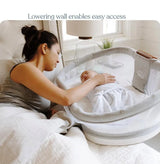 HALO Innovations BassiNest Swivel Sleeper Luxe in Dove Gray Tweed