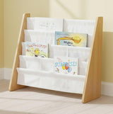 NEW Humble Crew Kids 4-Tier Bookshelf in Natural/White