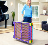 North States Superyard Colorplay 6 Panel Freestanding Gate