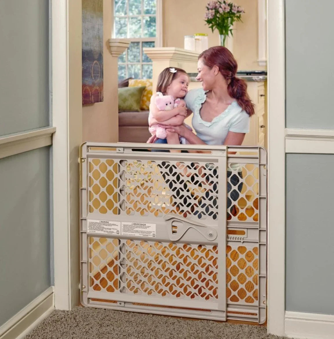 Toddleroo by North States Supergate Ergo Baby Gate in Sand 26"- 42"