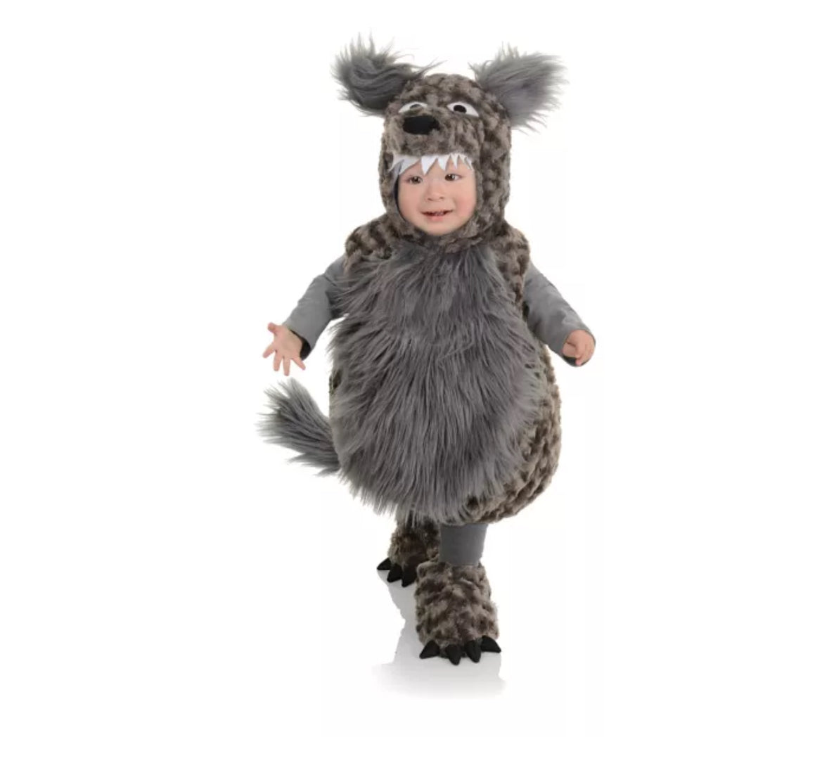Spirit Belly Babies Wolf Costume Grey sz 18m-24m