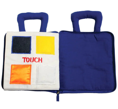 NEW Soft Skills My Quiet Book Sensory Activity Cloth Book Blue - Me n Mommy To Be