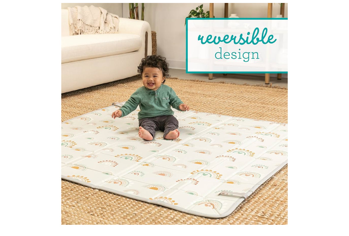 NEW Infantino Foldable Soft Foam Mat in Rainbows