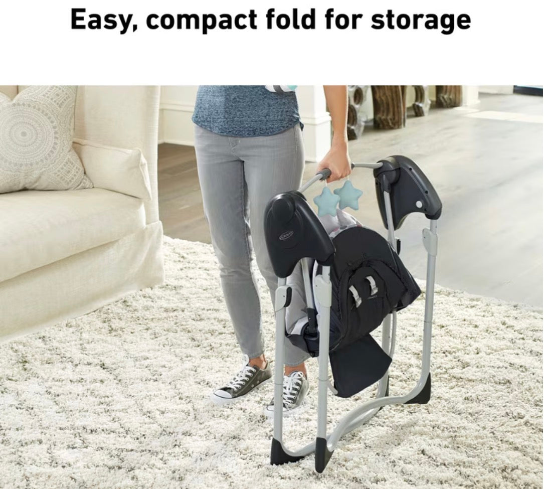 NEW Graco Slim Spaces Compact Baby Swing - Humphry