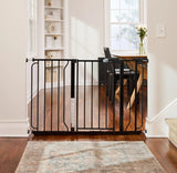 NEW Regalo Easy Step Extra Wide Metal Walk-Through Gate Black