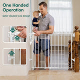NEW Babelio Boundless B17 Baby Gate, White (26-43'' Wide, 28'' Tall)