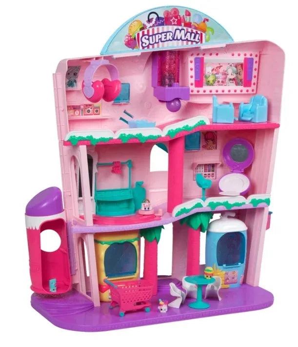 NEW Shopkins Super Mall Play Set, Pink Ages 5+