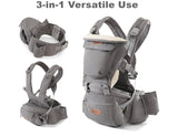NEW Sunveno 3-in-1 Ergonomic Baby Carrier - Grey