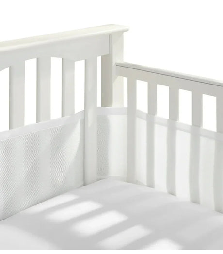 BreathableBaby Breathable Mesh Crib Liner in White - Me n Mommy To Be