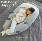 Plufl Hugl Cooling Body Pillow, Grey